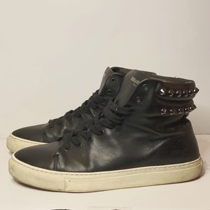 Zadig and Voltaire Paris Mens black Hightop Sneakers Size 42